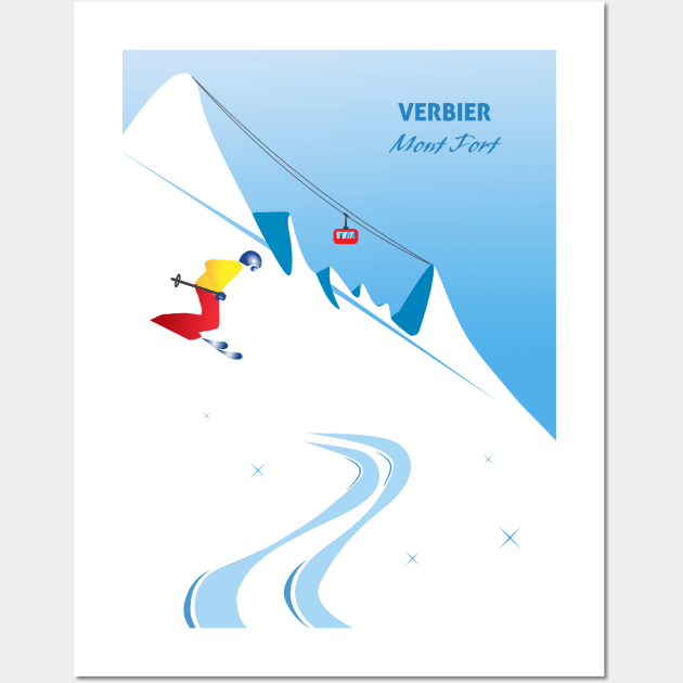 Verbier Wall Art by leewarddesign